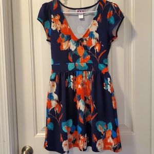 Floral V-Neck Dress